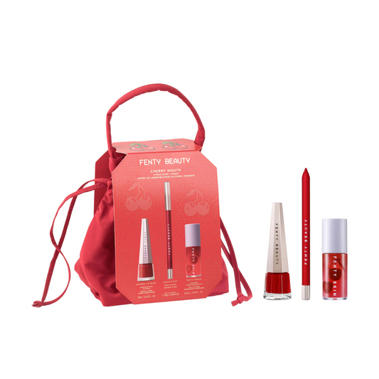 Fenty Beauty by Rihanna  Cherry Mouth 3-Piece Lip Set + Pouch