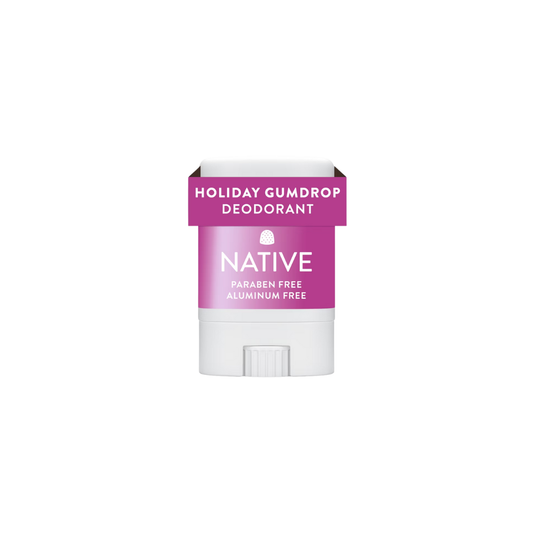 Native Limited Edition Holiday Aluminum-Free Mini Deodorant - Travel Size - Gumdrop - 0.35oz