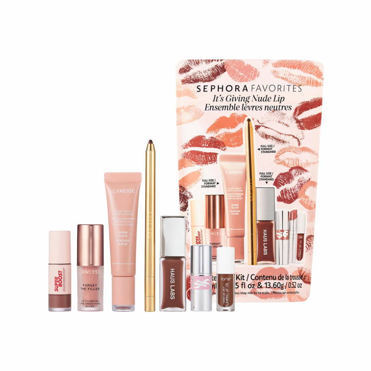 Sephora Favorites  It's Giving Nude Lip Makeup Value Set