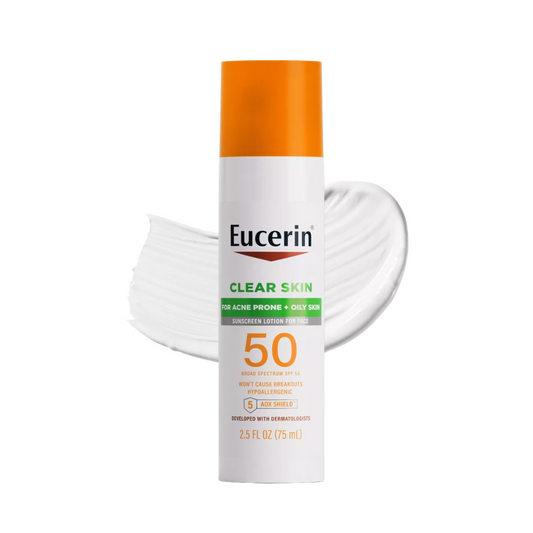 Eucerin Face Clear Skin Sunscreen Lotion - SPF 50